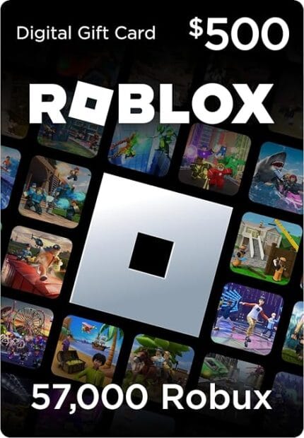Roblox gift card 57000 robux